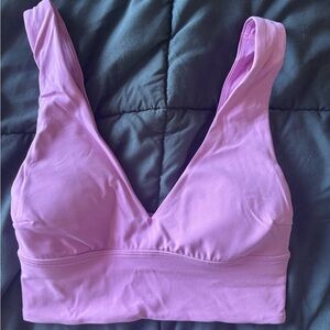 lululemon athletica Lavender/Pink V-Neck Sports Bra